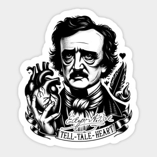 Edgar Allan Poe Tell Tale Heart Sticker